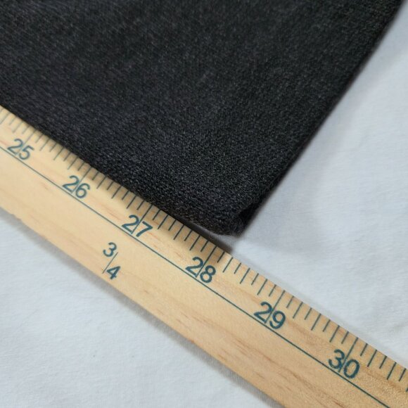 St. John Sport Essentials Wool Knit Pants Size Small Charcoal Gray Elastic Waist - Picture 5 of 9